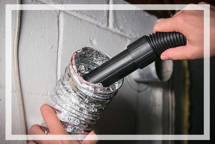 homeowner cleaning air ducts by himself